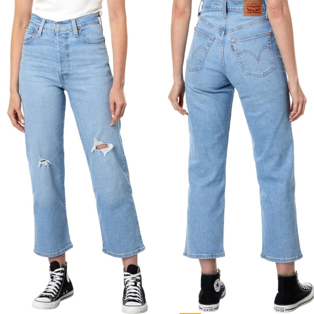 NWT Levi's Ribcage Straight Ankle Jeans in Add By Ambrey